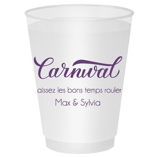 Script Carnival Shatterproof Cups